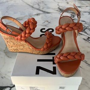 Schutz braided weave sandal